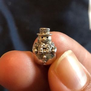 Pandora Silver Snowman Charm